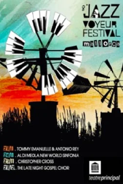 Cartel oficial de la 8ª edición del Jazz Voyeur Festival, celebrada en 2011