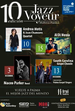 Cartel oficial de la 10ª edición del Jazz Voyeur Festival, celebrada en 2017